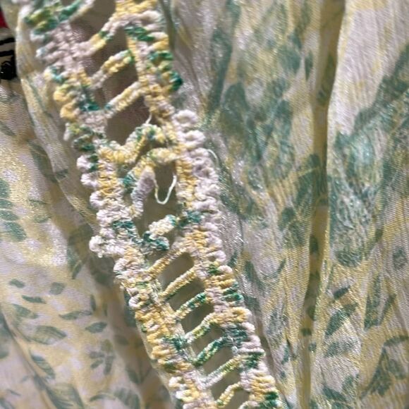 New! Anthropologie Bhanuni By Jyoti Giada Embroidered Beaded Top Size XL - Picture 16 of 16